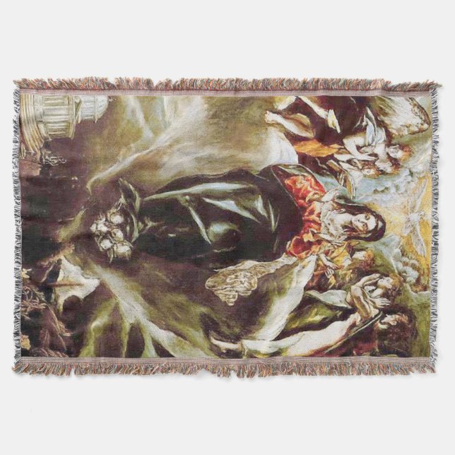 Immaculate Conception Virgin Mary Assumption 09 Throw Blanket (Front)