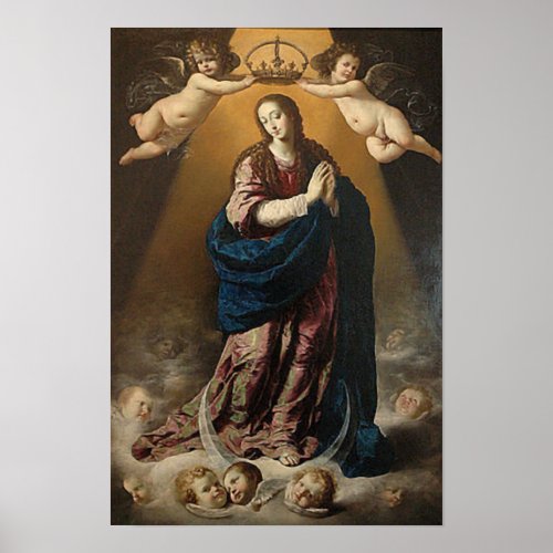 Immaculate Conception Virgin Mary Queen of Heaven Poster