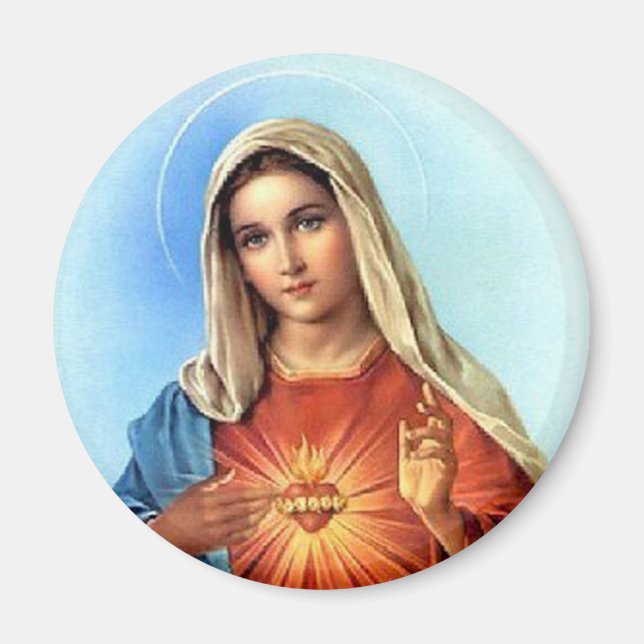 Immaculate Heart Mary Magnet (Front)