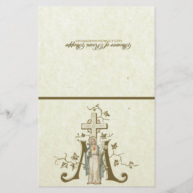 Immaculate Heart Mary  Spiritual Communion Prayer (Front)