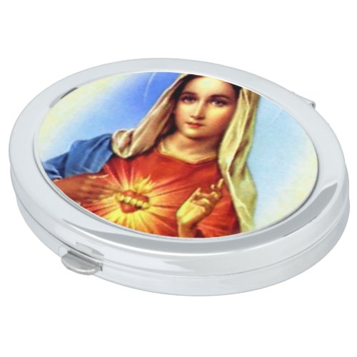 Immaculate Heart of Blessed Virgin Mary Makeup Mirror