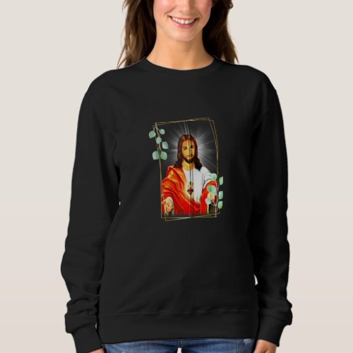 Immaculate Heart Of Jesus Christ Sacred Heart Cath Sweatshirt