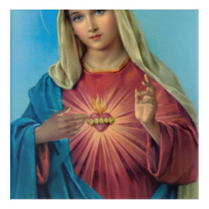 Immaculate Heart Of Mary Acrylic Print