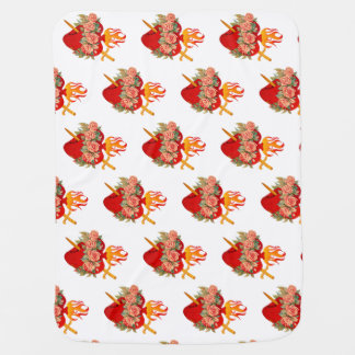 Immaculate Heart of Mary Baby Blanket