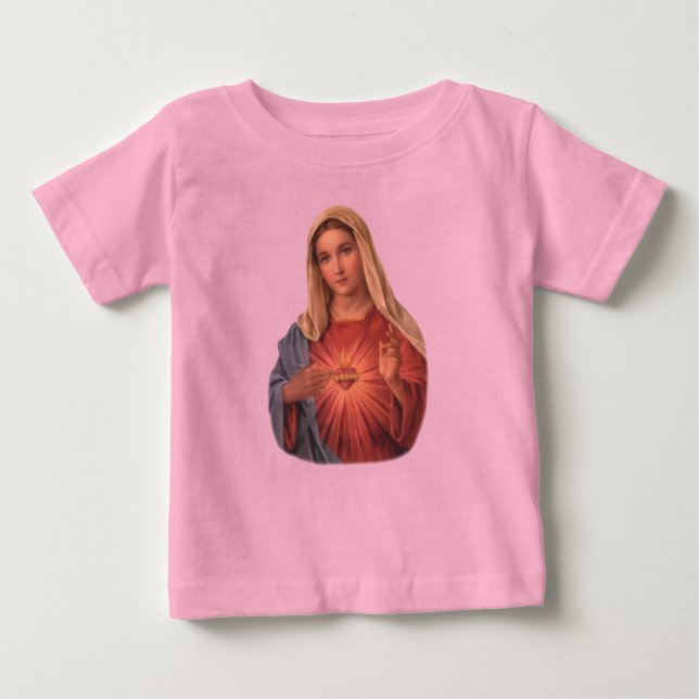 Immaculate Heart of Mary Baby T-Shirt (Front)