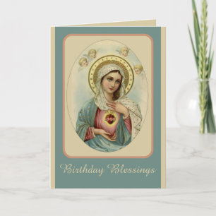 Immaculate Heart of Mary Blessed Virgin Mary Card