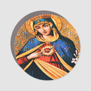 Immaculate Heart of Mary Car Magnet
