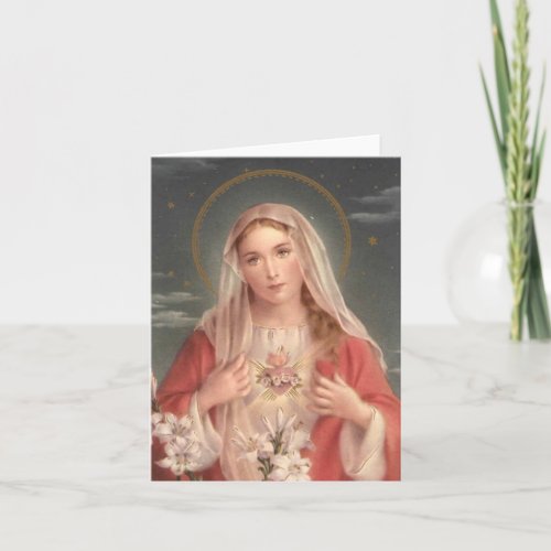 Immaculate Heart of Mary Card