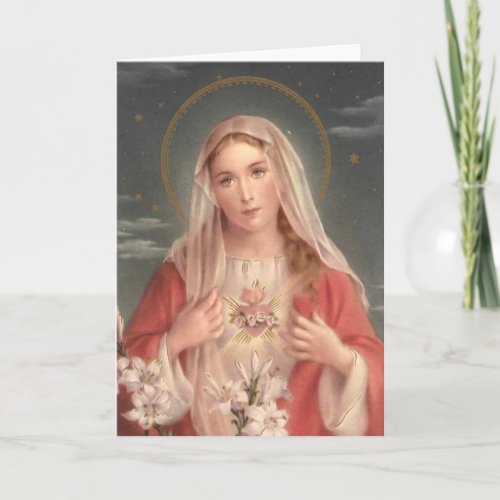 Immaculate Heart of Mary Card