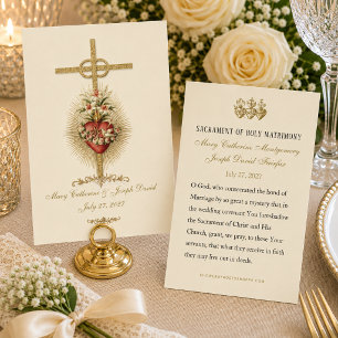 Immaculate Heart of Mary Catholic Wedding Favor