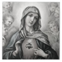 Immaculate Heart of Mary Ceramic Tile