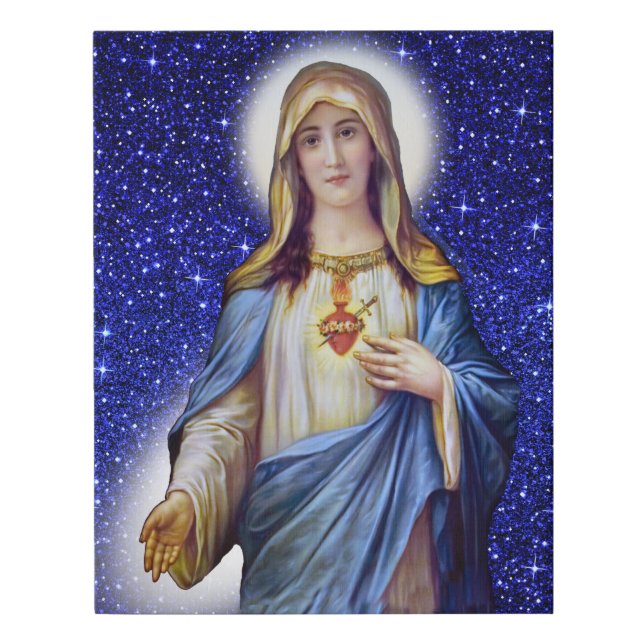 Immaculate Heart of Mary Faux Canvas Print (Front)