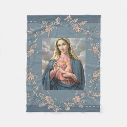 Immaculate Heart of Mary Fleece Blanket