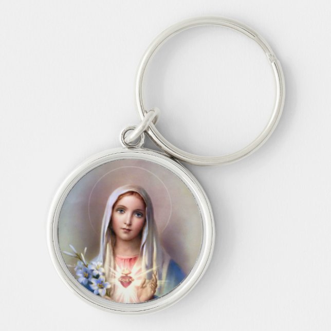 Immaculate Heart of Mary Keychain (Front)