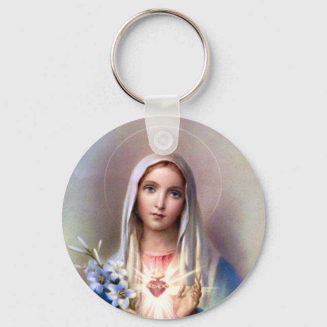 Immaculate Heart of Mary Keychain (Front)