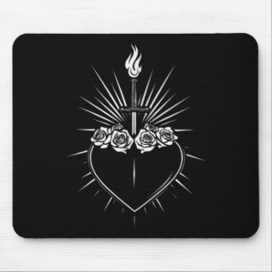 Immaculate Heart Of Mary Men Women Catholic Virgin Mouse Pad