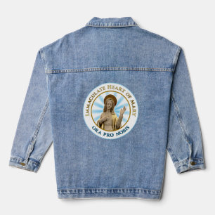Immaculate Heart of Mary Ora Pro Nobis Denim Jacket
