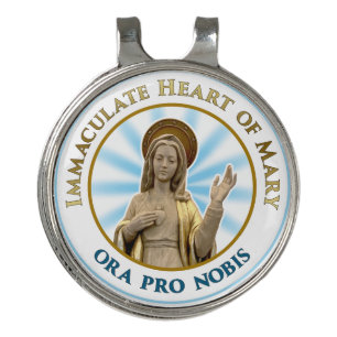 Immaculate Heart of Mary Ora Pro Nobis Golf Hat Clip