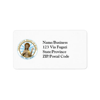 Immaculate Heart of Mary Ora Pro Nobis Label