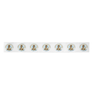Immaculate Heart of Mary Ora Pro Nobis Satin Ribbon
