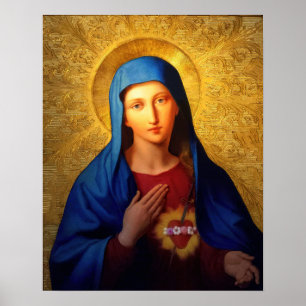 Immaculate Heart of Mary - Our Lady Virgin Poster