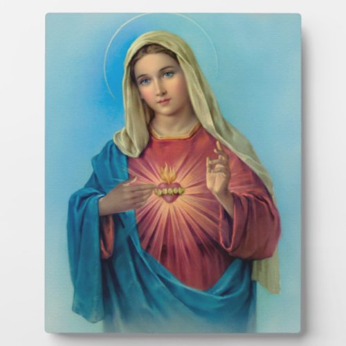 Immaculate Heart Of Mary Plaque