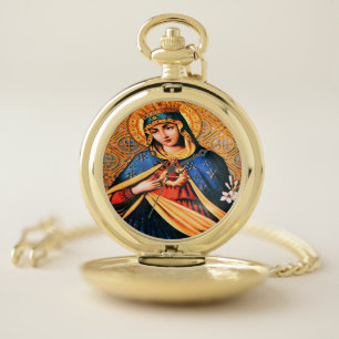 Immaculate Heart of Mary Pocket Watch