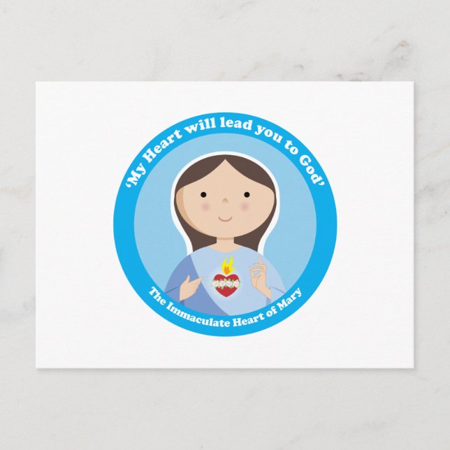 Immaculate Heart of Mary Postcard (Front)