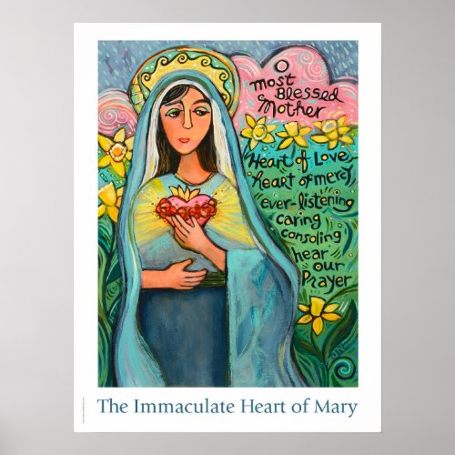 Immaculate Heart of Mary Poster 18x24 Poster