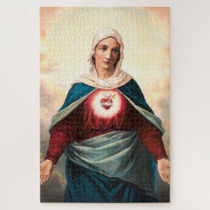 Immaculate Heart Of Mary Sacred Art Jigsaw Puzzle