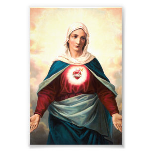 Immaculate Heart Of Mary Sacred Art Photo Print