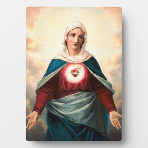 Immaculate Heart Of Mary Sacred Art Plaque