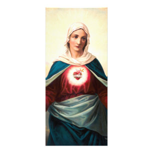 Immaculate Heart Of Mary Sacred Art Rack Card