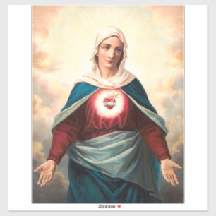 Immaculate Heart Of Mary Sacred Art Sticker
