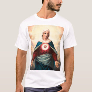 Immaculate Heart Of Mary Sacred Art T-Shirt