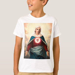 Immaculate Heart Of Mary Sacred Art T-Shirt