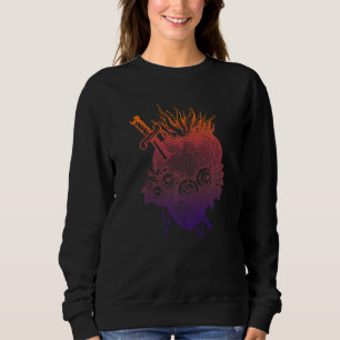 Immaculate Heart Of Mary Vintage Blessed Catholic Sweatshirt