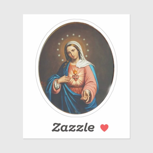 Immaculate Heart of Mary Vinyl Sticker (Sheet)