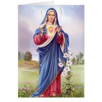 Immaculate Heart Of Virgin Mary by patrickhoenderkamp at Zazzle