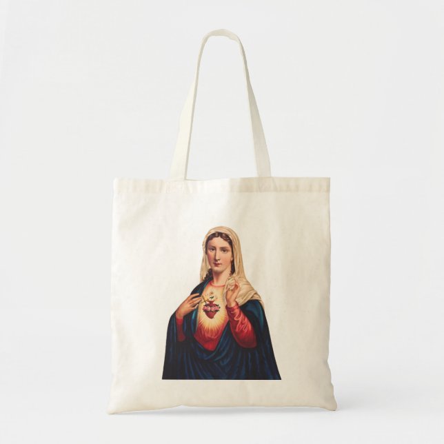 Immaculate Heart of Virgin Mary Tote Bag (Front)