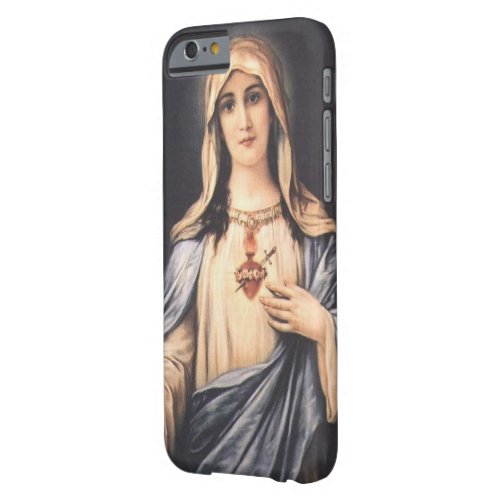 Immaculate Heart Virgin Mary Catholic Vintage Barely There iPhone 6 Case
