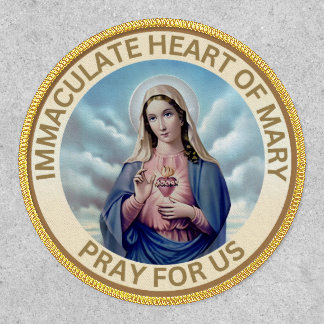 Immaculate Heart Virgin Mary Iron-On Patch