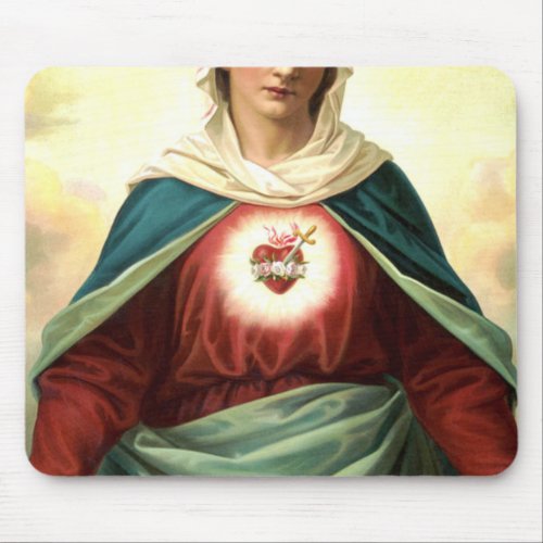 Immaculate Heart Virgin Mary Mouse Pad