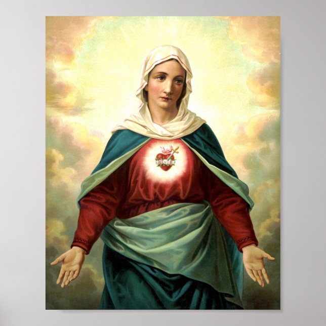 Immaculate Heart Virgin Mary Poster (Front)