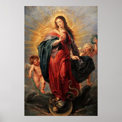 Immaculate Heart Virgin Mary Poster _ Virgen Maria