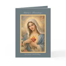 Immaculate Mary Birthday Card