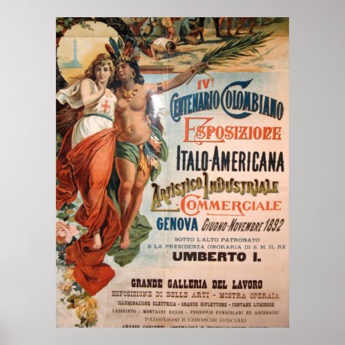 Immagine da Genova Italia 1892 Poster