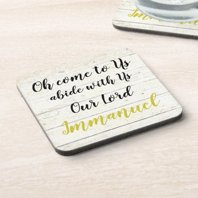 Immanuel  beverage coaster (Left Side)