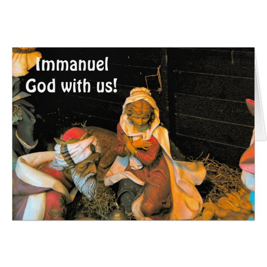 Immanuel, God with us Card