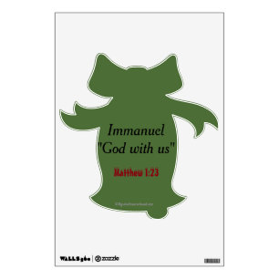 Immanuel God with us Christmas Wall Sticker